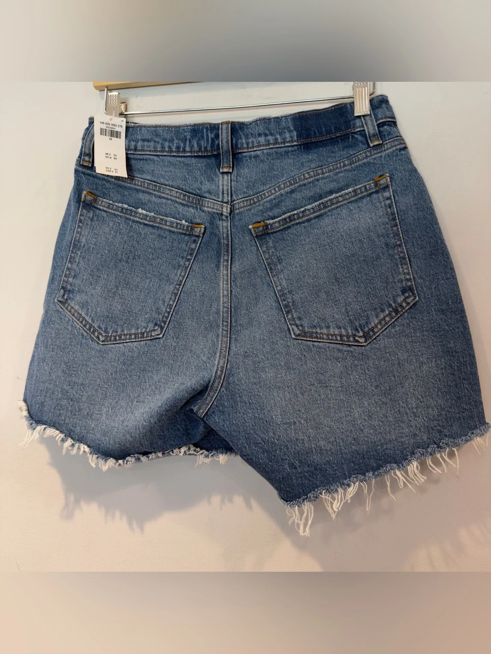 Abercrombie & Fitch The Dad Short High-Rise in Medium Blue